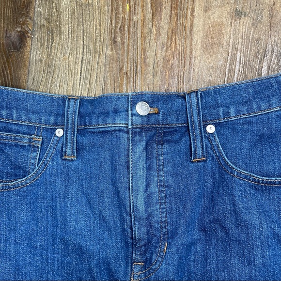 Madewell Stretch Denim Straight StepHem Mini Skirt Size 29 - Picture 5 of 14